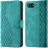 CaseGla Cover per iPhone SE2 / SE3 / 7/8 custodia portafoglio Turchese | Blocco RFID, 3 scomparti carte, 1 tasca banconote, Chiusura magnetica, Supporto, Pelle PU flip cover per iPhone 7 / 8 / SE