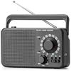 Tendak Radio portatile FM/AM con Ricezione Stabile e Altoparlante ad Alta voce, Radiolina Portatile (Alimentazione a Batteria o a Corrente) per uso Interno, Esterno e Situazioni di Emergenza