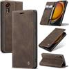 Azororo Cover per Samsung Galaxy Xcover 7 5G, Premium PU Pelle Custodia, Magnetica Carta Fessura Portafoglio Case, Flip Cavalletto Custodia per Samsung Galaxy Xcover 7 - Caffè