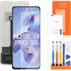 AGCUT Display LCD per Redmi Note 13 PRO 5G Schermo di Ricambio per Xiaomi Redmi Note 13 PRO 5G 2312DRA50G 2312CRAD3C LCD Digitalizer Touchscreen Assembly con Riparazione (Nero, Schermo Piatto)