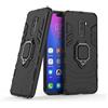MaiJin LuluMain Compatibile con Pocophone F1 Cover, Custodia Armor Anello Cavalletto (Funziona con Il Supporto Magnetico per Auto) Case Paraurti per Xiaomi Pocophone F1 (Nero)
