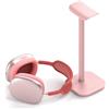 Doenci Supporto per Cuffie Universale - Per Tutti Gli Auricolari Bluetooth e Cuffie da Gioco - Base Ponderata + Tubo in Alluminio (Rosa)