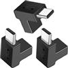 SELIACR Adattatore USB C 90 Gradi (Confezione da 3), USB C 3.2 Maschio a Femmina 10Gbps OTG Adattatore da Sterzo USBC Adattatori Verticale 90 Gradi Compatibile con Telefoni USB-C Tablet