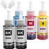 ASEKER E664 Inchiostro Compatibile per ET-2500 ET-2550 ET-2600 ET-2650 ET- 3600 ET-4500 ET-4550 ET-14000 ET-15000 ET-16500 L1300 L100 L110 L200 L210 L350 L355 L365 L455 L550 L555 (BK*2/C/M/Y)