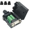 YIOVVOM DB9 a pin adattatore maschio RS232 seriale a posizioni connettore terminale con custodia DB9 5+5 With case (B) Female Connector