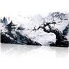 Yimomoyi Tappetino Mouse XXL, 1200 x 400 x 3mm Tappetino Gaming, Mouse Pad con Base in Gomma Antiscivolo, Impermeabile Mousepad, Tappetino Scrivania Grande con Bordi Cuciti