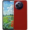 KEJI Cover Custodia in TPU, Morbido Custodia Cover Slim Anti Scivolo Custodia Protezione Posteriore Cover Antiurto per TCL 50 NXTPAPER 5G /TCL 50 PRO NXTPAPER 5G (rosso)
