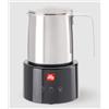 illy Milk Frother, Montalatte Elettrico NERO per Schiuma latte Calda e Fredda e Cioccolata Calda
