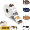 NONE 500 Pezzi Adesivi Kawaii a Forma di Gatto Cartoon per Skateboard, Laptop, Valigie, Scrapbook, Telefono, Regalo, Impermeabili e Carini