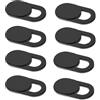 XIANGBIN Copertura per webcam, copertura per fotocamera portatile, 0,027 pollici, ultra sottile, compatibile con iPhone, iPad, MacBook Pro, PC, iMac, cellulare, blocco della fotocamera, protegge la