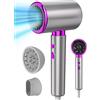 DMTIVMG Phon Capelli Professionale Asciugacapelli Lonico 2400W AC Motore 3 Temperature/2 Velocità con Diffusore e Concentratori per Molte Acconciatur