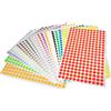 ZEXOWIJ 3840 Pezzi 16 Colori Bollini Adesivi Bollini Adesivi Colorati 10mm Etichette Adesive Colorate Stickers Rotondi Colorati Adesivi Tondi Colorati per Forniture per Ufficio a Casa