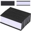Esforzarse Confezione da 20 Supporti Magnetici per Etichette, Esforzarse Magneti per lavagna Magnetica, Etichette per Barattoli, Scaffale Plastica Con Porta Carte Dati Magnetiche Con Protezioni(10 x 3 cm)