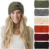 DRESHOW 6 Pezzi Fasce per Capelli Tessuto di Lana Turbante Fascia da Donna Invernale Accessori Cerchietti per Donna Ragazze