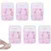 Iensen 600 PZ Mini Fogli di Sapone Portatili - Carta Profumata Usa e Getta per Lavaggio Mani, Adatta ai Viaggi e Solubile in Acqua per Campeggio, Escursionismo e Uso Esterno (Rosa)