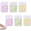Iensen 600 pezzi mini fogli di sapone portatili - Carta usa e getta profumata per lavare le mani, sapone solubile in acqua e adatto ai viaggi per campeggio, escursionismo e uso all'aperto (Mix)