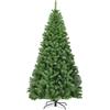 FANTASK Albero di Natale da 225 cm, fitta abete con 1346 punte in PVC, pratico sistema pieghevole, ideale per soggiorno, ufficio, vetrina, verde