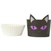 PME Halloween Vasetti con Pirottini per Cupcake - Gatto Nero (Set di 12)