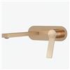 EMKE Rubinetto per lavabo a incasso, oro rosa, 2 fori, montaggio a parete, con aeratore, rubinetto da bagno, da incasso, per lavabo e vasca da bagno, miscelatore monocomando 28,8 x 21 x 7 cm