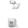 Kohler TS14670-4-CP Loure(R) Rite-Temp(R) Guarnizione valvola Doccia con Maniglia a Leva e soffione 2,5 gpm, Cromato Lucido