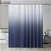 Furlinic Tenda Doccia Antimuffa 240x200 cm Tessuto Grande Blu Navy Gradiente Impermeabile Lavabile Tende Doccia Design Poliestere con 16 Ganci Tenda Doccia
