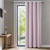 Deconovo Tenda Oscurante da Interno 214 CM Altezza 1 Pannello, Termica Isolante per Interni Finestre con Anelli, 132x214 CM, Rosa Chiaro