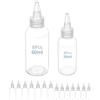 QWORK® 16 Pezzi flaconi dosatori in plastica, 30 ml/60 ml, flaconi bottiglia squeeze, flacone con ugello per vari liquidi