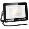 YOJZMA 50W Faro LED da esterno, 5000LM Applique parete 3000K bianca calda
