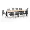 SalMar Tavolo Alluminio Allungabile Santorini Antracite 225/295x100cm di Salmar