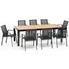 SalMar Tavolo Alluminio Allungabile Santorini 163/223x95 cm Antracite M0991-38 di Salmar