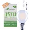 greenandco 4 lampadine a filamento LED | smerigliate | CRI 90+ |E14 G45 | 3,8 W 703 lm | sostituisce 50 W | 2700 K bianco caldo | 320° | 230 V | senza sfarfallio | Classe energetica B