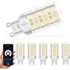 GY Lampadine Alexa G9 LED, 4W 440LM Bianco Calda Dimmerabile 2700K - 6500K Lampadine G9, Equivalente 40W, Piccolo Risparmio Energetico LED G9, Compatibile con Alexa e Google Home, 5 Pezzi