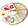 ZazzyKid Carte Flash Alfabeto per Bambini: Insegna Lettere e Parole ABC, 52 Carte Bifacciali - Apprendimento Prescolare