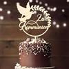Luckeey Decorazione per torta per comunione, in legno, per comunione, per torta, comunione, decorazione per la prima comunione, regalo per gli ospiti, regalo per la comunione