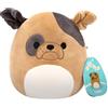 Squishmallows Mocassino in peluche Bulldog marrone, 19 cm