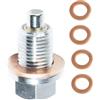 Xibao Automotive Raccordi,Tappo Scarico Olio Motore Magnetica,Olio Coppa Vite Di Scarico Acciai Inossidabili con Rondella Metallica,Adatto alla Maggior Parte di Auto,Barche e Motociclette (M12x1.25)