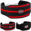 Farabi Sports cintura zavorra 6'' wide Dip cintura Uomini Donne cintura pesi - cintura palestra Supporto posteriore cintura per zavorra per bodybuilding trazioni, palestra e powerlifting (Red)