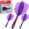 Mission Darts | Force 90 Vortex | Sistema integrato di volo e asta in precisione stampata | Disponibile in diversi stili | Disponibile in diversi colori. (Standard No6 - Medio, Bianco solido)