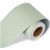 LACHEERY Verde Bordi Adesivi per Pareti in Carta Opaca 7.6cm x 1500cm Bordo Adesivo per Pareti Bambini Vinile Carta da Parati Adesiva Muro Verde Chiaro Rotolo Adesivi Muro per Specchi Mobili Bagno