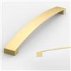 Amerdeco 10 pezzi Maniglie per Mobili Oro da Cucina Distanza fori 192mm Maniglie cucina armadietti in maniglie cucina per maniglie cassetti UK0021