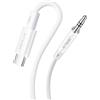JSAUX Cavo da USB C a 3,5mm jack 1m, Adattatore USB C a 3,5 mm Audio Aux Cavo Cuffia Stereo Auto Compatibile con iPhone 15 Pro Max/15 Pro/15 Plus/15, Samsung Galaxy S23 S22 Ultra, Huawei P40-Bianco