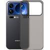 GIOPUEY Cover Compatibile con Xiaomi 17 PRO, Materiale PC Rigido Custodia, Comodo e Liscio al Tatto Case，Antiurto, Anti-Impronta - Translucent Black