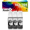 Koala 104 Inchiostro Nero Compatibile con Epson 102 104 Cartucce d'inchiostro per ET-2710 ET-2720 ET-1810 ET-2726 ET-2810 ET-2811 ET-2812 ET-2814 ET-2815 ET-2820 ET-2821 ET-2825 ET-2826 (3 Nero)