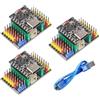DUBEUYEW 3 Pezzi ESP32-C3 MINI Scheda di Sviluppo ESP32 C3 Super Mini Scheda di Sviluppo Supporta WiFi Bluetooth con Tre Schede di Espansione e un Cavo Dati