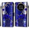 TOMYOU Cover per Honor X9 4G / Honor X9 5G / Honor X30 / Honor Magic4 Lite Custodia, con [Funzione Stand] Flip Caso Premium PU Cover per Honor X9 4G / Honor X9 5G / Honor X30 / Honor Magic4 Lite