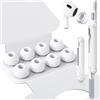 flintronic 4 Paia Ricambio per Airpods Pro 3, con Kit di Pulizia e foro, la riduzione del rumore, Auricolari in Silicone, per Airpods Pro 3 con Custodia Portatile (XXS/XS/S/L)