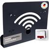 foto-kontor Supporto da parete compatibile con AVM FRITZBox Modem Router con gestione cavi 7690 7590 7590 AX 6660 Cable 7530 5530 8850 6850 6660 6890 7490 nero