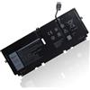 OPAHUTER Batteria compatibile 52Wh 722KK per Dell XPS 13 9300 9310 9380 (Edizione 2020) Serie WN0N0 0WN0N0 2XXFW FP86V 02XXFW P117G P117G002 P117G001 Batteria Notebook 7.6 V / 6500. 0 mAh