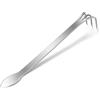 Flylin Strumento per bonsai, in acciaio inox, per bonsai e rastrello, con 3 denti e impugnatura ergonomica, accessorio per bonsai, strumento per l'allentamento del terreno, per lavori di giardinaggio,