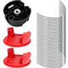 JOJOCY F016800431 - Linea di ricambio per decespugliatori Bosch AFS 23-37, con copertura mulinello F016F04841 e testa di taglio F016F04839, 37 cm x 3,5 mm (40 linee + 2 coperchio+1 testa)
